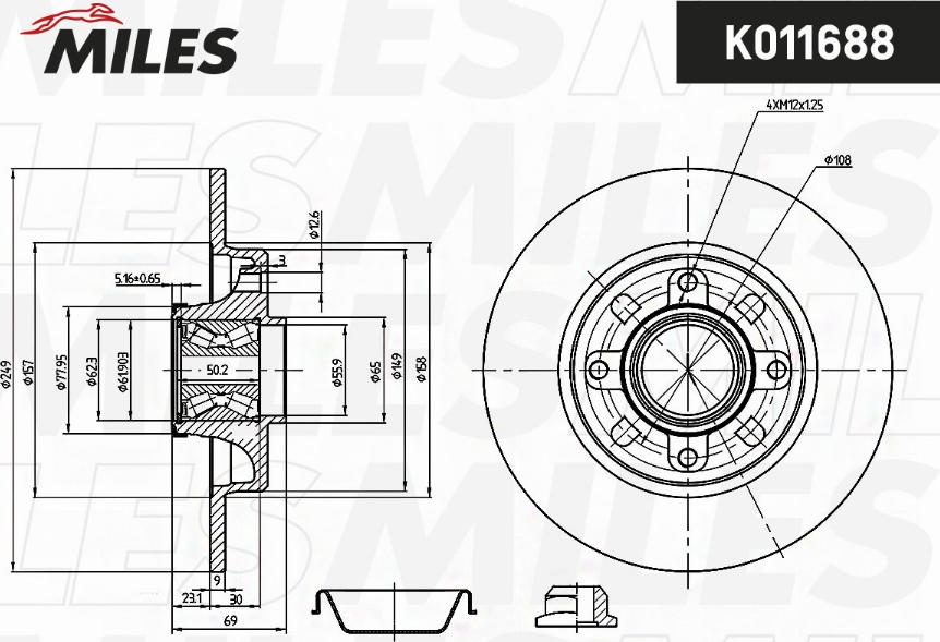 Miles K011688 - Discofreno autozon.pro