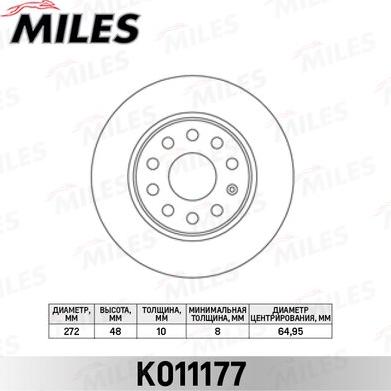 Miles K011177 - Discofreno autozon.pro