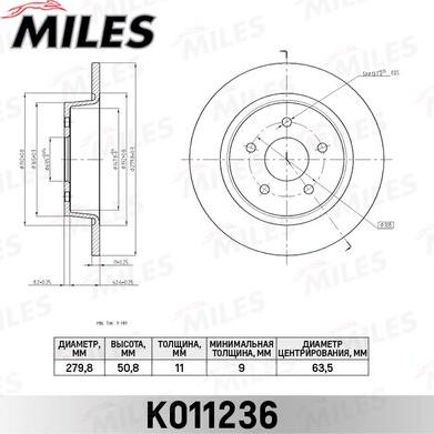 Miles K011236 - Discofreno autozon.pro