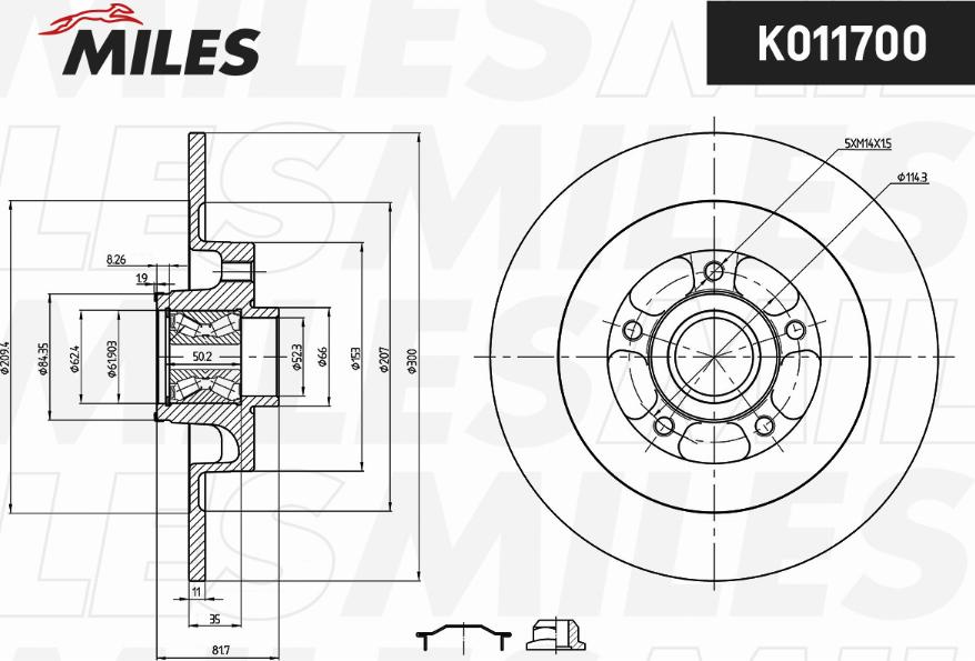 Miles K011700 - Discofreno autozon.pro