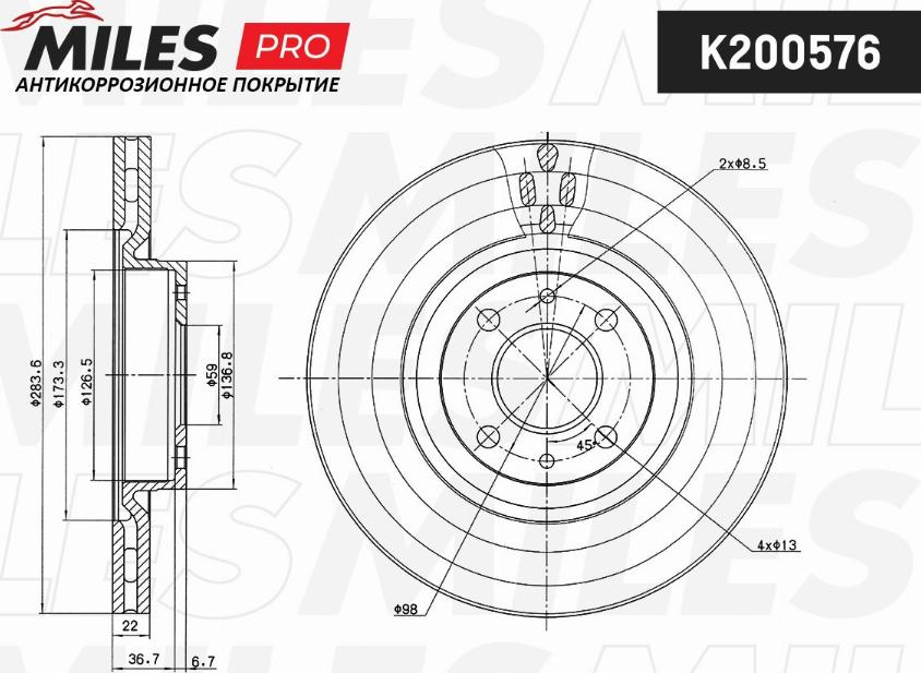 Miles K200576 - Discofreno autozon.pro