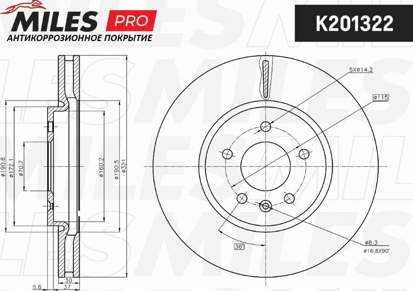 Miles K201322 - Discofreno autozon.pro