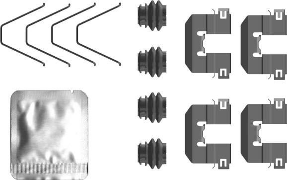 Mintex MBA0100 - Kit accessori, Pastiglia freno autozon.pro