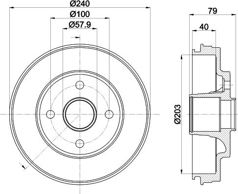 Mintex MBD445 - Tamburo freno autozon.pro