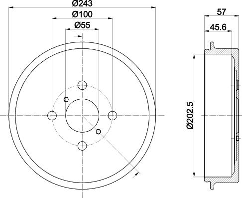 Mintex MBD404 - Tamburo freno autozon.pro