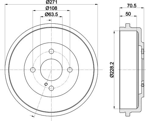 Mintex MBD406 - Tamburo freno autozon.pro