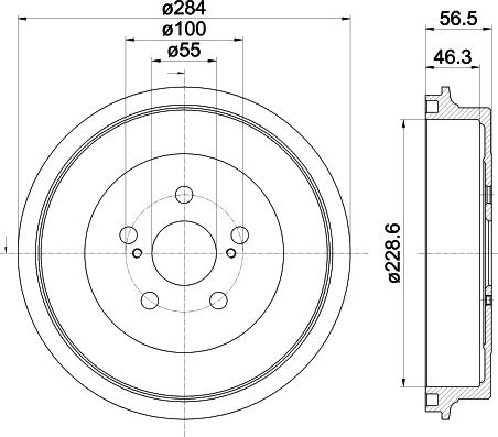 Mintex MBD400 - Tamburo freno autozon.pro