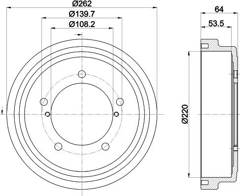 Mintex MBD407 - Tamburo freno autozon.pro