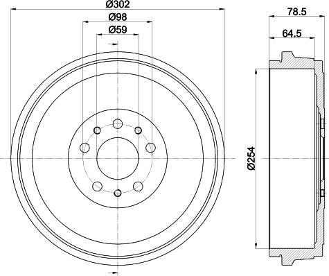 Mintex MBD419 - Tamburo freno autozon.pro