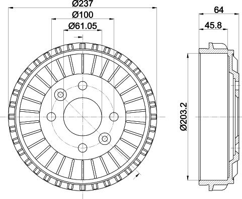 Mintex MBD410 - Tamburo freno autozon.pro