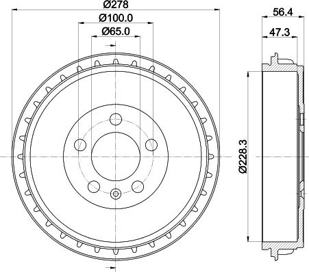 Mintex MBD411 - Tamburo freno autozon.pro