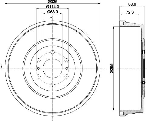 Mintex MBD413 - Tamburo freno autozon.pro