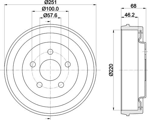 Mintex MBD417 - Tamburo freno autozon.pro