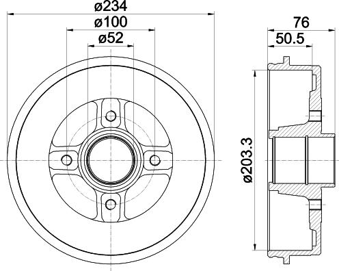 Mintex MBD044 - Tamburo freno autozon.pro