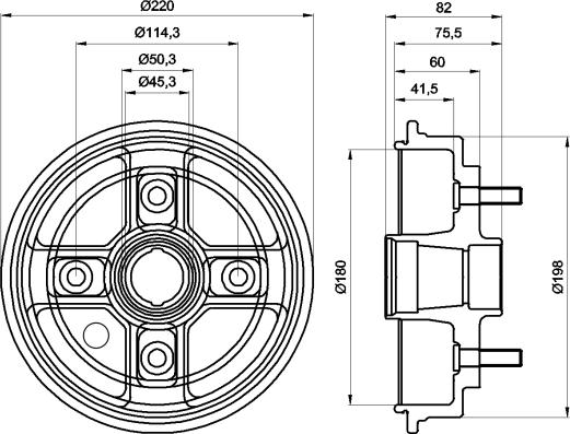 Mintex MBD046 - Tamburo freno autozon.pro