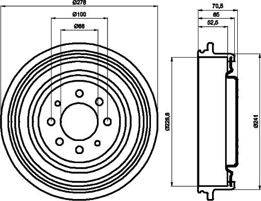 Mintex MBD043 - Tamburo freno autozon.pro