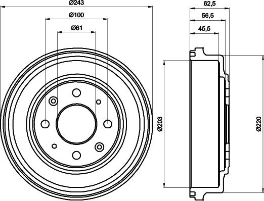 Mintex MBD042 - Tamburo freno autozon.pro