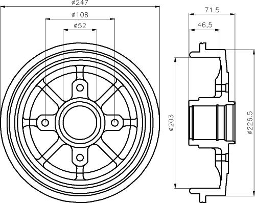 Mintex MBD055 - Tamburo freno autozon.pro