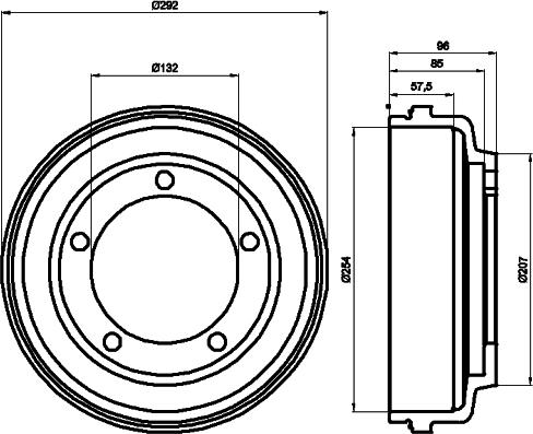 Mintex MBD058 - Tamburo freno autozon.pro