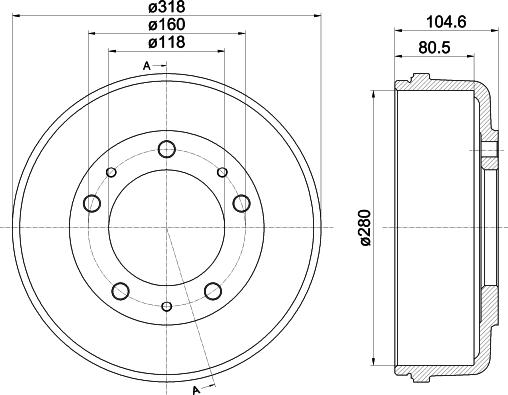 Mintex MBD057 - Tamburo freno autozon.pro