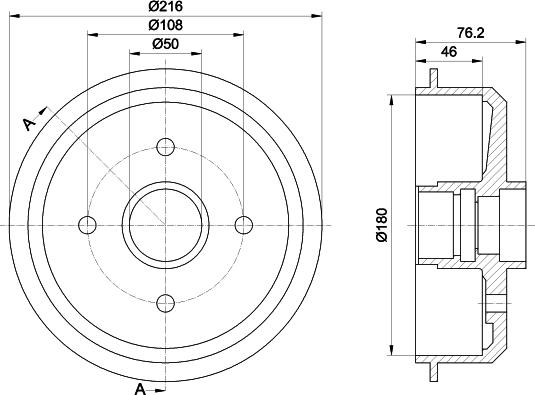 Mintex MBD005 - Tamburo freno autozon.pro