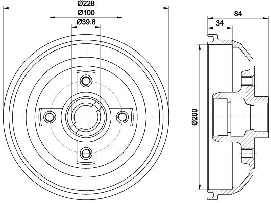 Mintex MBD006 - Tamburo freno autozon.pro