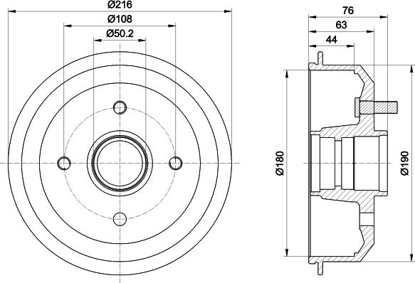 Mintex MBD008 - Tamburo freno autozon.pro