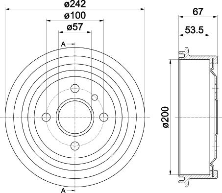 Mintex MBD002 - Tamburo freno autozon.pro