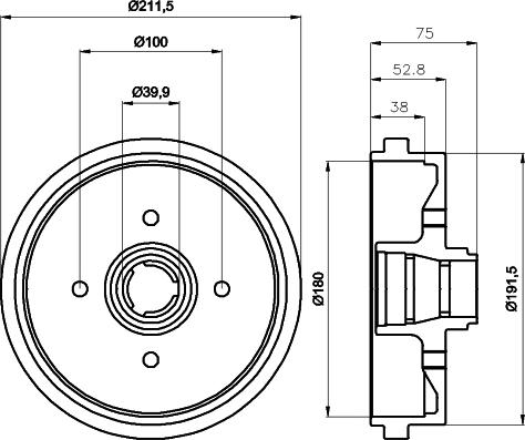 Mintex MBD014 - Tamburo freno autozon.pro