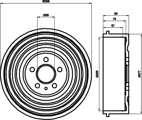 Mintex MBD034 - Tamburo freno autozon.pro