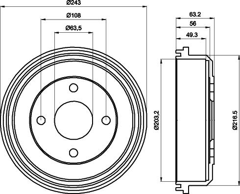 Mintex MBD022 - Tamburo freno autozon.pro