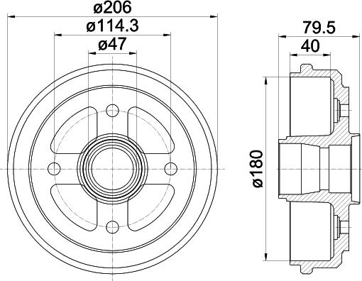 Mintex MBD192 - Tamburo freno autozon.pro