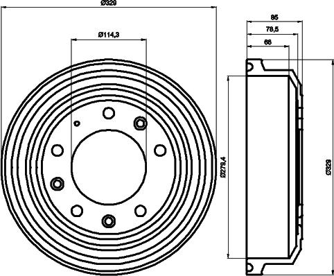 Mintex MBD110 - Tamburo freno autozon.pro