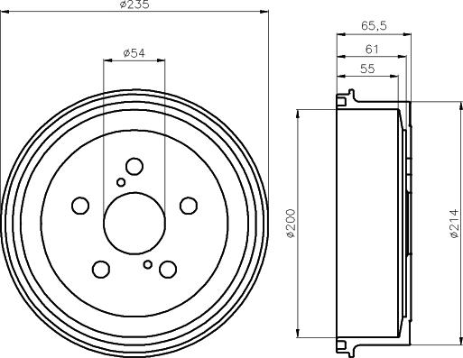 Mintex MBD126 - Tamburo freno autozon.pro