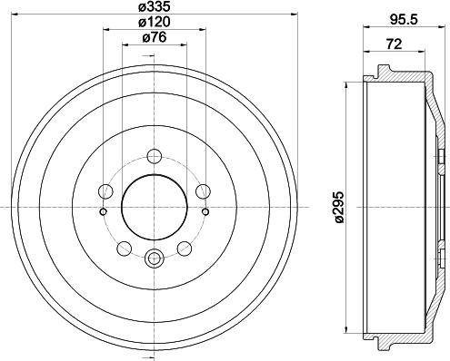 Mintex MBD392 - Tamburo freno autozon.pro