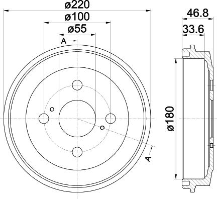 Mintex MBD344 - Tamburo freno autozon.pro