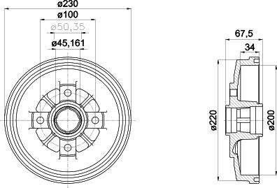 Mintex MBD345 - Tamburo freno autozon.pro