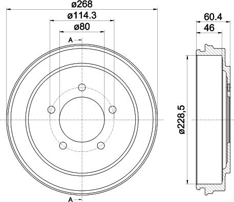 Mintex MBD343 - Tamburo freno autozon.pro