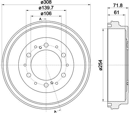 Mintex MBD351 - Tamburo freno autozon.pro