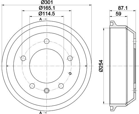 Mintex MBD353 - Tamburo freno autozon.pro