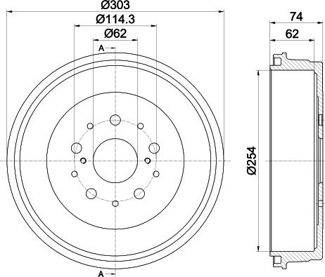 Mintex MBD361 - Tamburo freno autozon.pro