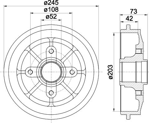 Mintex MBD304 - Tamburo freno autozon.pro