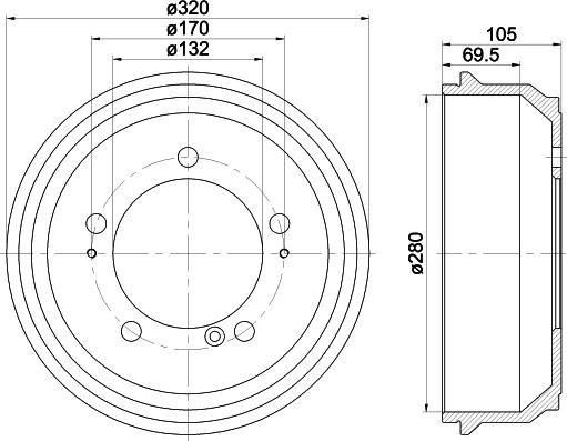 Mintex MBD307 - Tamburo freno autozon.pro