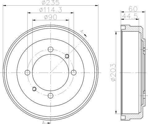 Mintex MBD315 - Tamburo freno autozon.pro