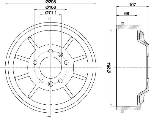 Mintex MBD310 - Tamburo freno autozon.pro