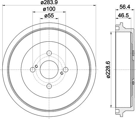 Mintex MBD380 - Tamburo freno autozon.pro