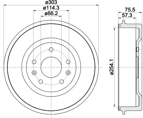 Mintex MBD332 - Tamburo freno autozon.pro