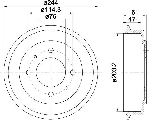 Mintex MBD328 - Tamburo freno autozon.pro