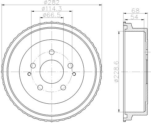 Mintex MBD323 - Tamburo freno autozon.pro