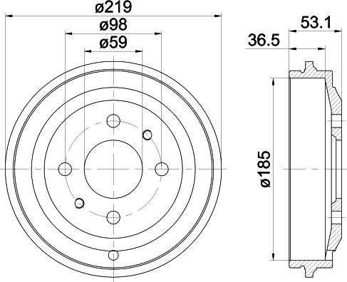 Mintex MBD299 - Tamburo freno autozon.pro